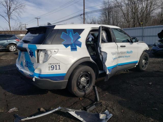 1FM5K8AW2LGC67455 - 2020 FORD EXPLORER POLICE INTERCEPTOR 白色 照片 3
