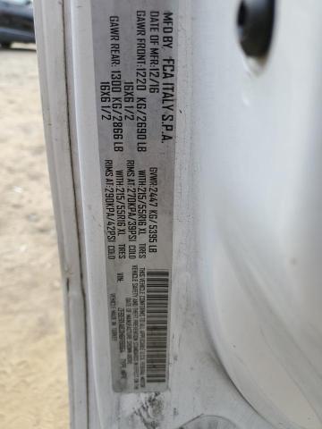 ZFBERFAB3H6F19864 - 2017 RAM PROMASTER თეთრი ფოტო 12