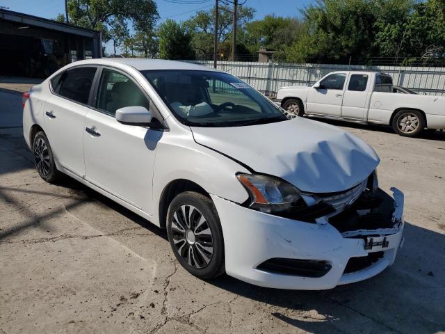 3N1AB7AP9EL658237 - 2014 NISSAN SENTRA S WHITE photo 4