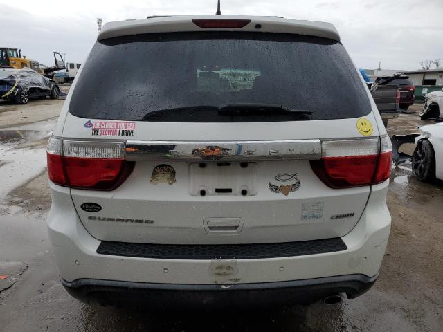 1C4RDHDG4DC659124 - 2013 DODGE DURANGO CREW WHITE photo 6