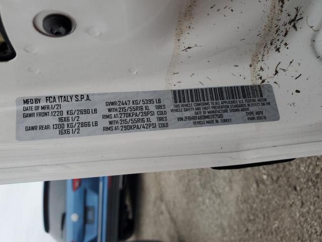 ZFBHRFAB9M6T87519 - 2021 RAM PROMASTER WHITE photo 14