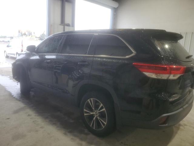 5TDZARFH0KS051939 - 2019 TOYOTA HIGHLANDER LE BLACK photo 2