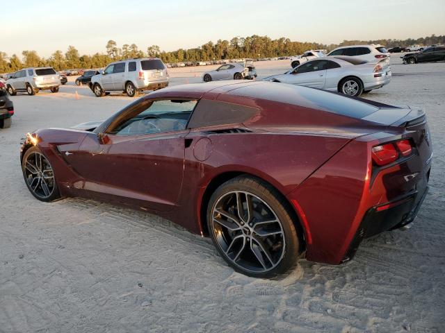 1G1YB2D75K5120858 - 2019 CHEVROLET CORVETTE STINGRAY 1LT BURGUNDY photo 2