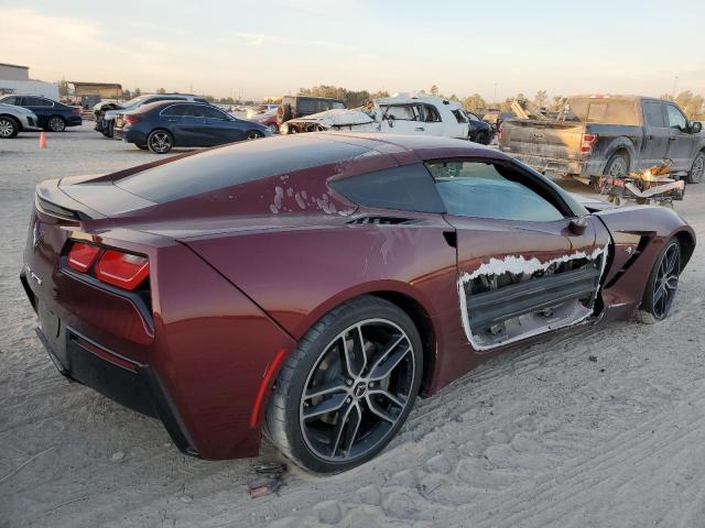 1G1YB2D75K5120858 - 2019 CHEVROLET CORVETTE STINGRAY 1LT BURGUNDY photo 3