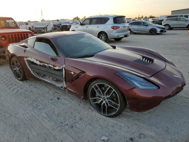 1G1YB2D75K5120858 - 2019 CHEVROLET CORVETTE STINGRAY 1LT BURGUNDY photo 4