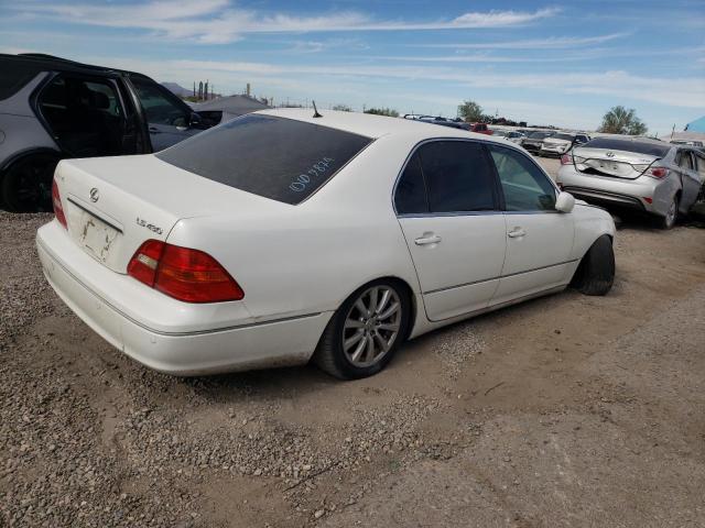 JTHBN30F510009874 - 2001 LEXUS LS 430 WHITE photo 3