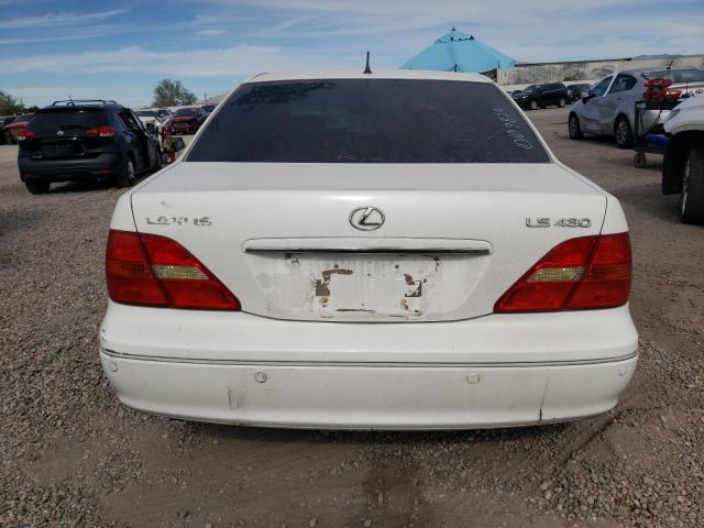 JTHBN30F510009874 - 2001 LEXUS LS 430 WHITE photo 6