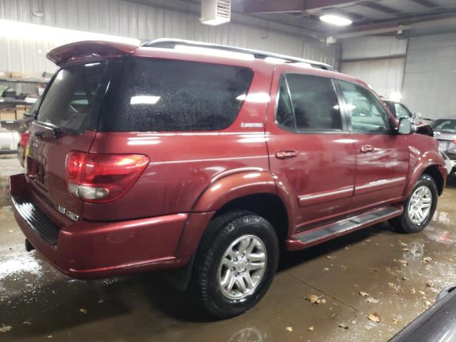 5TDBT48A77S280012 - 2007 TOYOTA SEQUOIA LIMITED RED photo 3