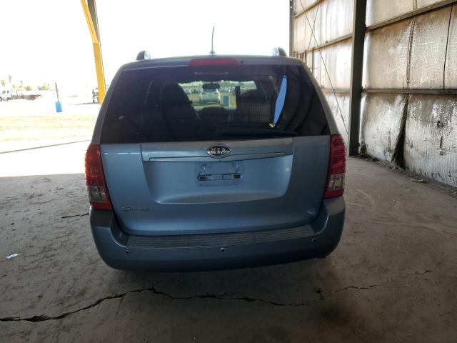 KNDMG4C72B6407573 - 2011 KIA SEDONA LX BLUE photo 6