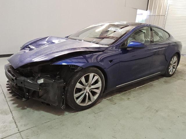 5YJSA1E2XGF130594 - 2016 TESLA MODEL S BLUE photo 1