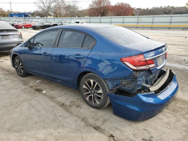 19XFB2F80DE054537 - 2013 HONDA CIVIC EX BLUE photo 2