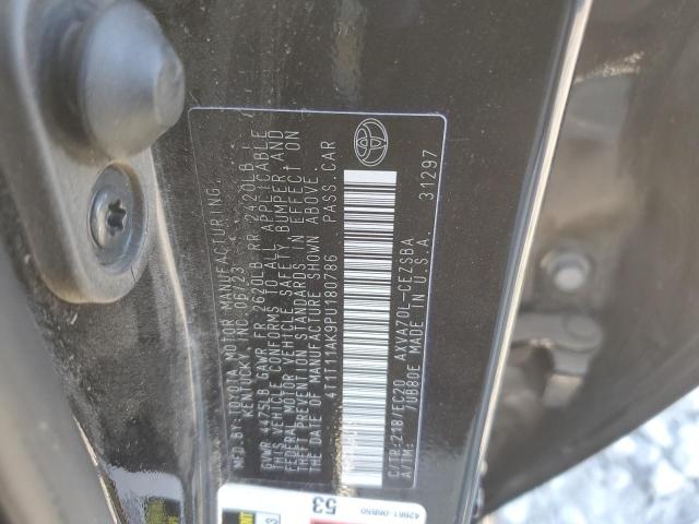 4T1T11AK9PU180786 - 2023 TOYOTA CAMRY SE NIGHT SHADE BLACK photo 12