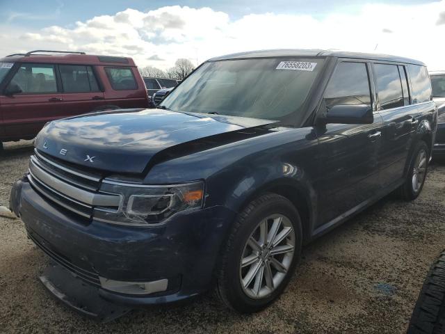 2FMHK6D89HBA12119 - 2017 FORD FLEX LIMITED BLUE photo 1