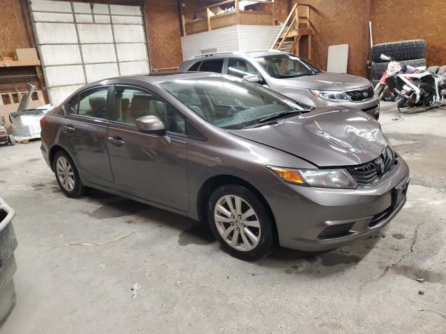 19XFB2F86CE336194 - 2012 HONDA CIVIC EX GRAY photo 4