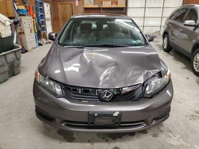 19XFB2F86CE336194 - 2012 HONDA CIVIC EX GRAY photo 5