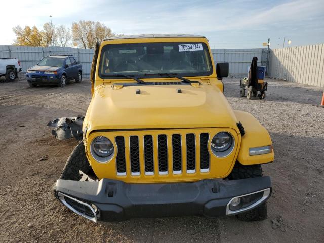 1C4JJXP6XMW782623 - 2021 JEEP WRANGLER U SAHARA 4XE YELLOW photo 5