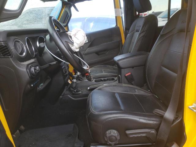1C4JJXP6XMW782623 - 2021 JEEP WRANGLER U SAHARA 4XE YELLOW photo 7