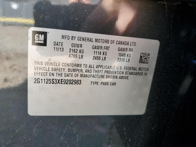 2G1125S3XE9202983 - 2014 CHEVROLET IMPALA LT GRAY photo 12