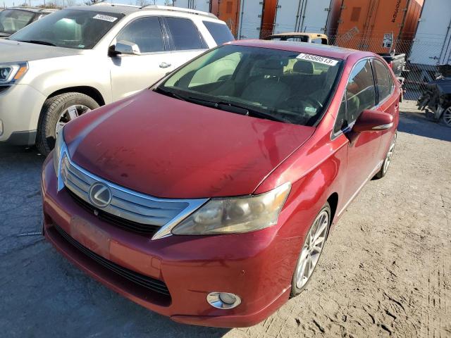 JTHBB1BA2A2011746 - 2010 LEXUS HS 250H RED photo 1