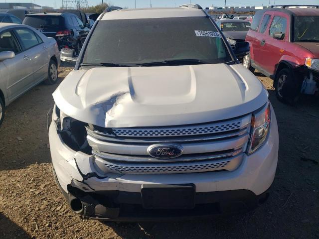 1FM5K7D81DGB68697 - 2013 FORD EXPLORER XLT WHITE photo 5