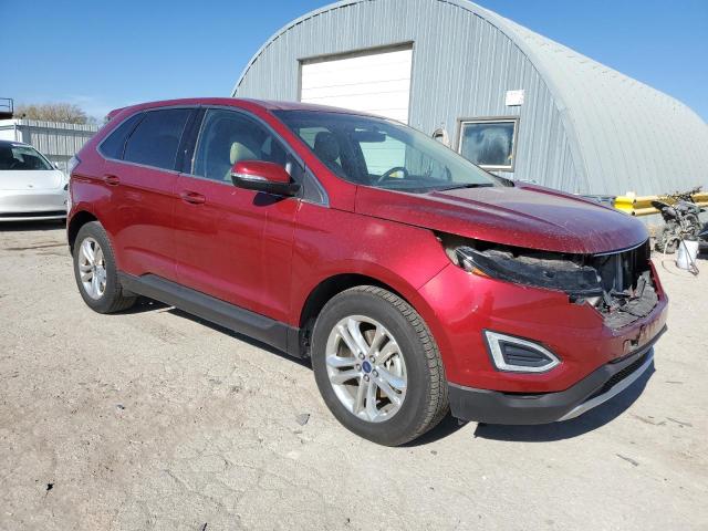 2FMTK3J9XFBB41957 - 2015 FORD EDGE SEL RED photo 4