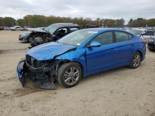 KMHD84LF8HU192723 - 2017 HYUNDAI ELANTRA SE BLUE photo 1