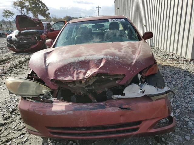 4T1BE32K54U285217 - 2004 TOYOTA CAMRY LE RED photo 5