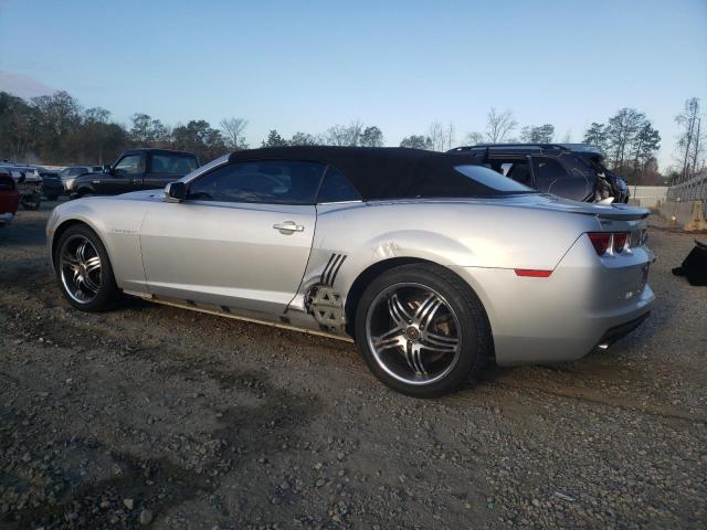 2G1FB3D3XD9226027 - 2013 CHEVROLET CAMARO LT SILVER photo 2