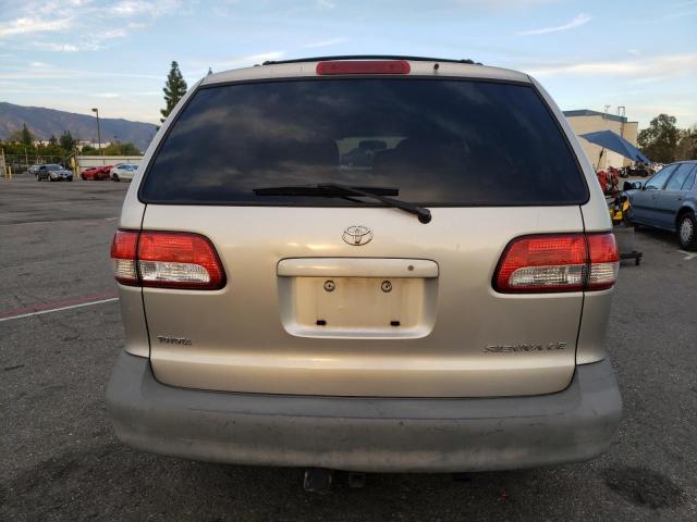 4T3ZF19C71U367208 - 2001 TOYOTA SIENNA CE TAN photo 6