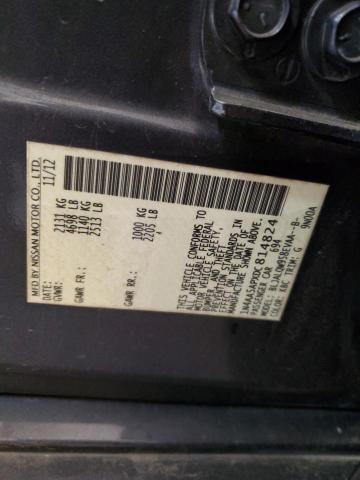 1N4AA5APXDC814824 - 2013 NISSAN MAXIMA S CHARCOAL photo 12