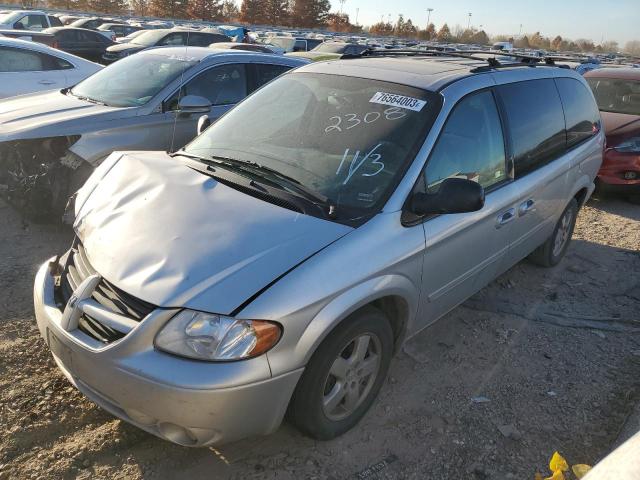 2D4GP44L15R599951 - 2005 DODGE CARAVAN EX SXT SILVER photo 1