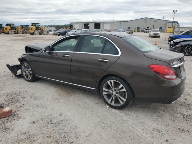 55SWF4JB8GU166955 - 2016 MERCEDES-BENZ C 300 BROWN photo 2