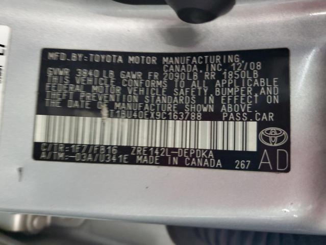 2T1BU40EX9C163788 - 2009 TOYOTA COROLLA BASE SILVER photo 13