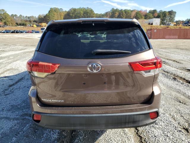 5TDZARFH7KS054420 - 2019 TOYOTA HIGHLANDER LE BROWN photo 6