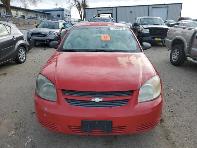 1G1AK58F787247922 - 2008 CHEVROLET COBALT LS RED photo 5