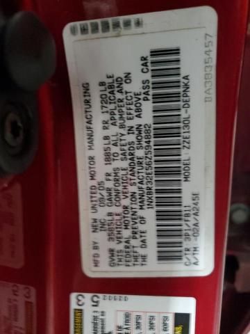 1NXBR32E56Z594882 - 2006 TOYOTA COROLLA CE RED photo 13