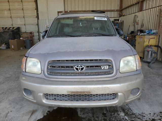 5TDZT34A11S015382 - 2001 TOYOTA SEQUOIA SR5 SILVER photo 5