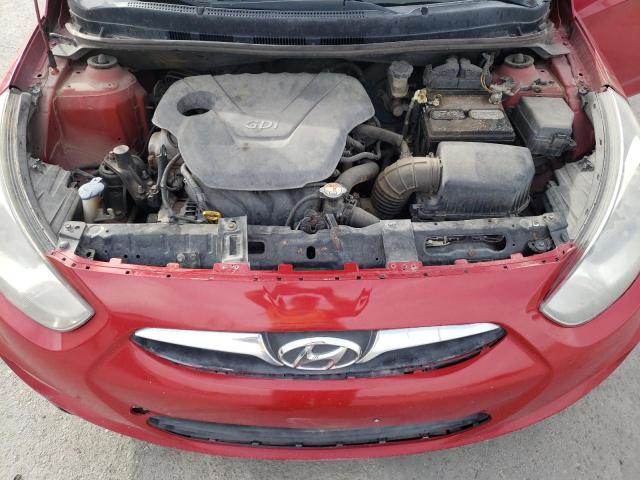 KMHCU4AE2DU350890 - 2013 HYUNDAI ACCENT GLS RED photo 11