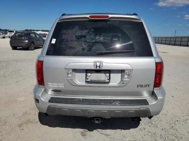 2HKYF18564H571055 - 2004 HONDA PILOT EXL SILVER photo 6