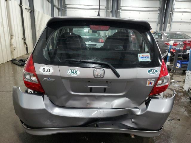 JHMGD37618S030668 - 2008 HONDA FIT SPORT SILVER photo 6