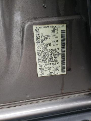 5N1AR18UX6C684291 - 2006 NISSAN PATHFINDER LE TAN photo 13