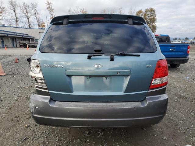 KNDJC733935030468 - 2003 KIA SORENTO EX BLUE photo 6