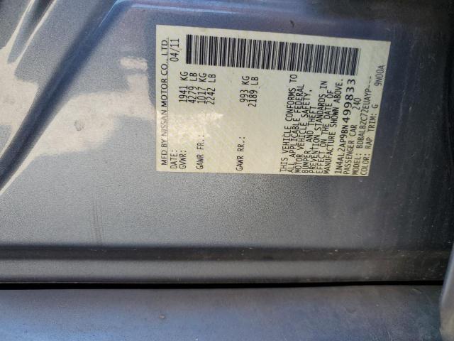 1N4AL2AP9BN499833 - 2011 NISSAN ALTIMA BASE SILVER photo 13