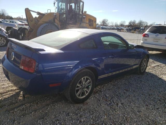 1ZVFT80N055166859 - 2005 FORD MUSTANG BLUE photo 3