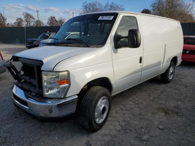 1FTNE14W58DA65748 - 2008 FORD ECONOLINE E150 VAN WHITE photo 1