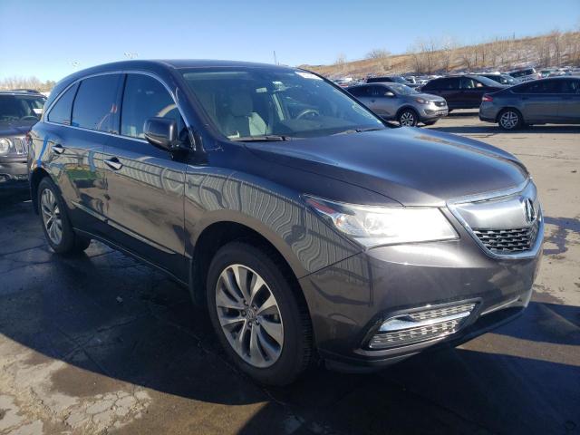 5FRYD4H60EB005052 - 2014 ACURA MDX TECHNOLOGY GRAY photo 4