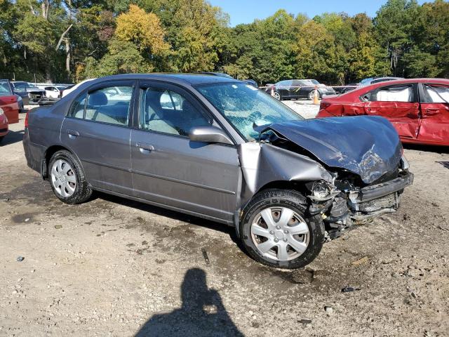 2HGES16585H531122 - 2005 HONDA CIVIC LX GRAY photo 4