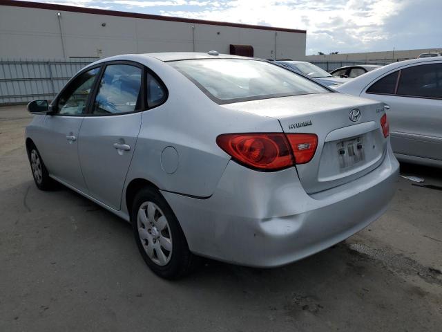 KMHDU46D27U161651 - 2007 HYUNDAI ELANTRA GLS SILVER photo 2