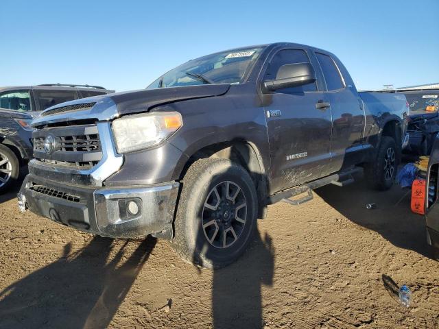 5TFUW5F1XFX440286 - 2015 TOYOTA TUNDRA DOUBLE CAB SR/SR5 GRAY photo 1