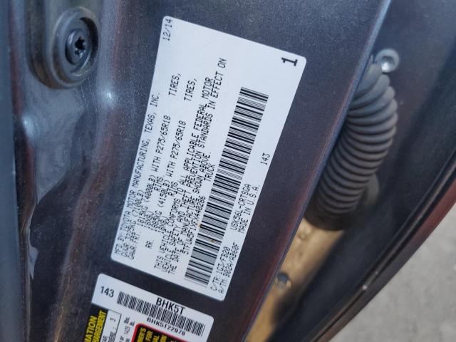 5TFUW5F1XFX440286 - 2015 TOYOTA TUNDRA DOUBLE CAB SR/SR5 GRAY photo 12